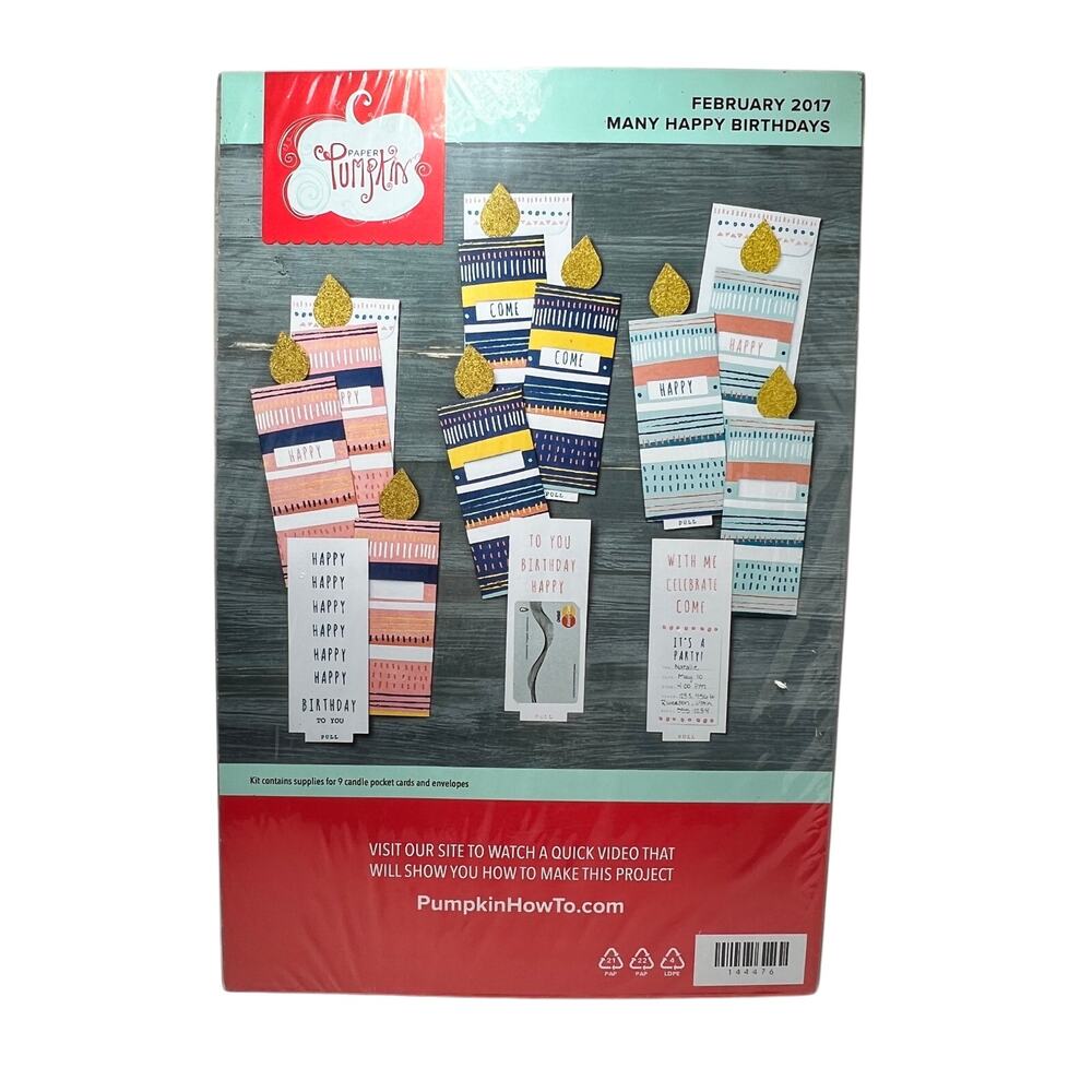 PAPER PUMPKIN Stampin' Up! Card Making Kit Many Happy Birthdays 2017 Sealed